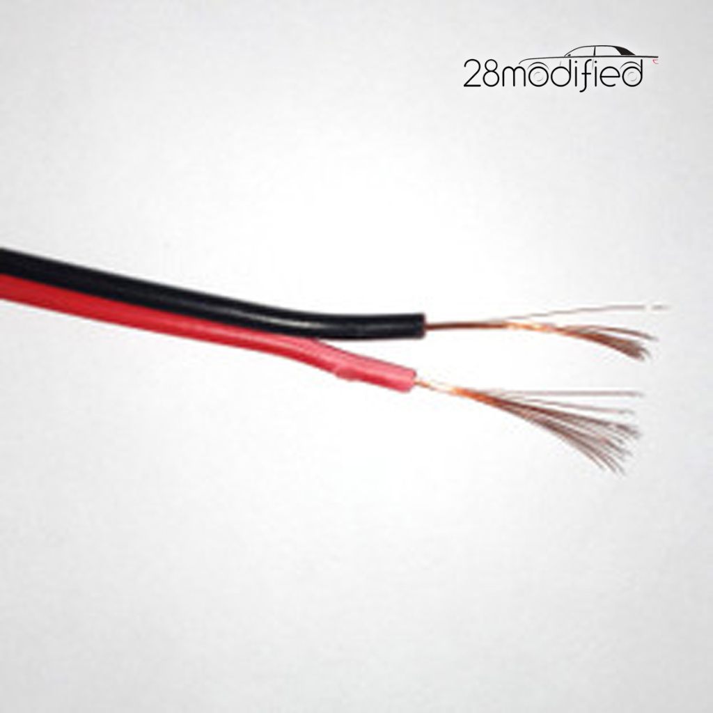Kabel Serabut Kecil 2 Jalur untuk Lampu Led Kolong, Tweeter Audio Mobil, Dll