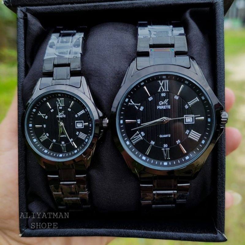 Jam Tangan Pasangan Pria Dan Wanita MIRETE Original Import New Tanggal Aktif Tahan Air // Jam Tangan Couple kekinian Murah Mewah Dan Elegan Kekinian // Jam Tangan Couple Free Batrai Cadangan Analog Bayar Di Tempat