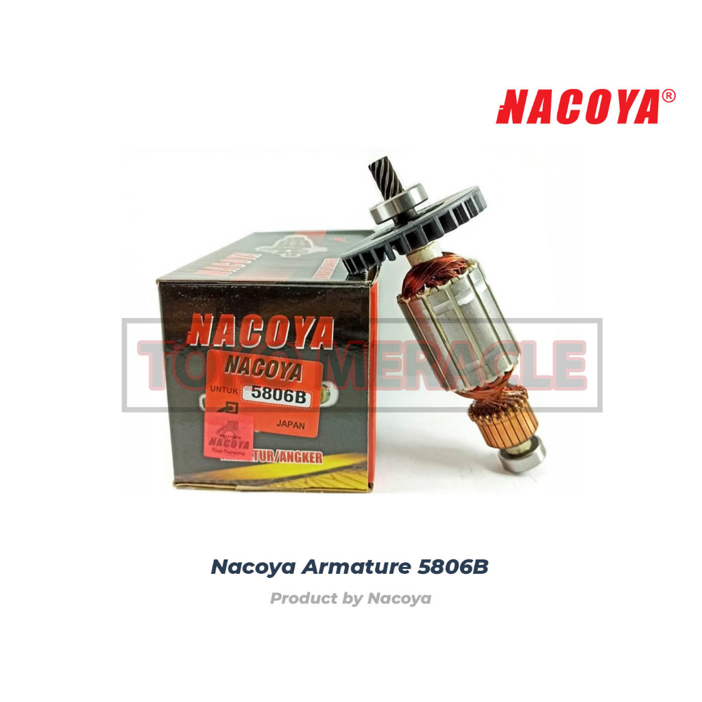 Nacoya Armature 5806B - Angker Rotor Mesin Circularsaw Makita 5806B
