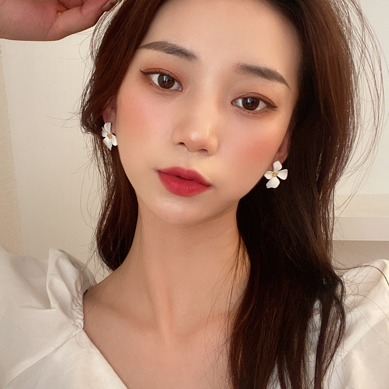 Anting Bunga Kelopak Tulip Colorful Model Korea Cantik Imut