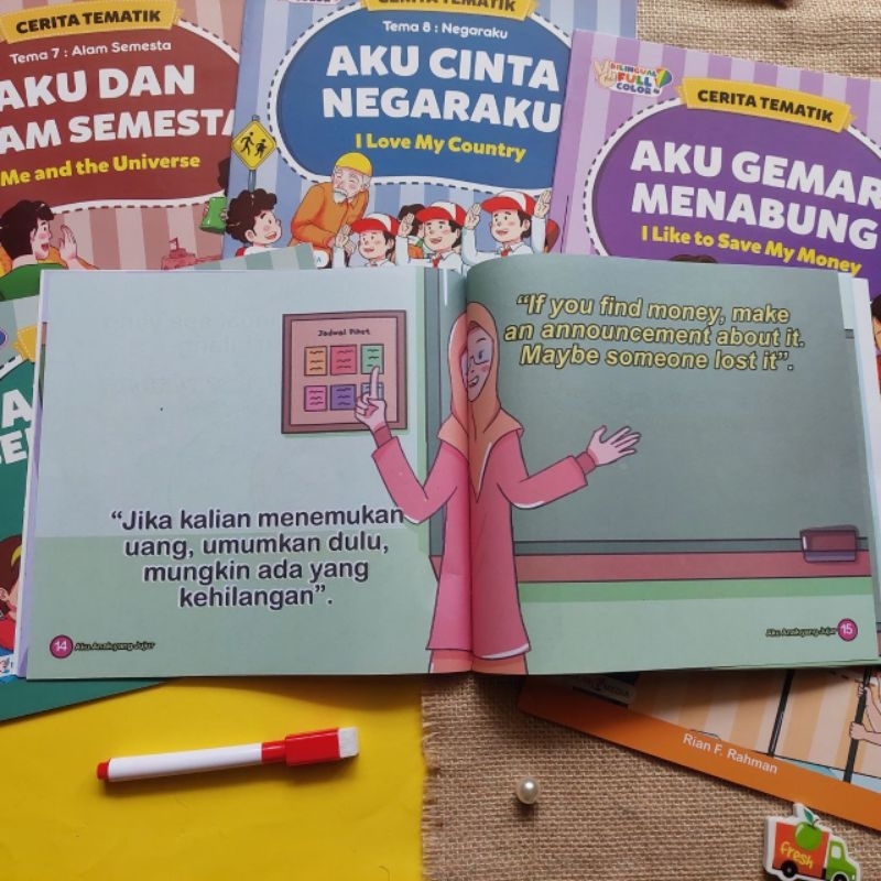 

12 Buku Seri Tematik Lingkar Media, Buku Anak Murah Berkualitas untuk hadiah, kado ulang tahun, souvenir, perpustakaan baca mini, sumbangan taman baca dan juga meningkatkan kognitif anak bisa sebagai mainan edukasi untuk putra putri anda