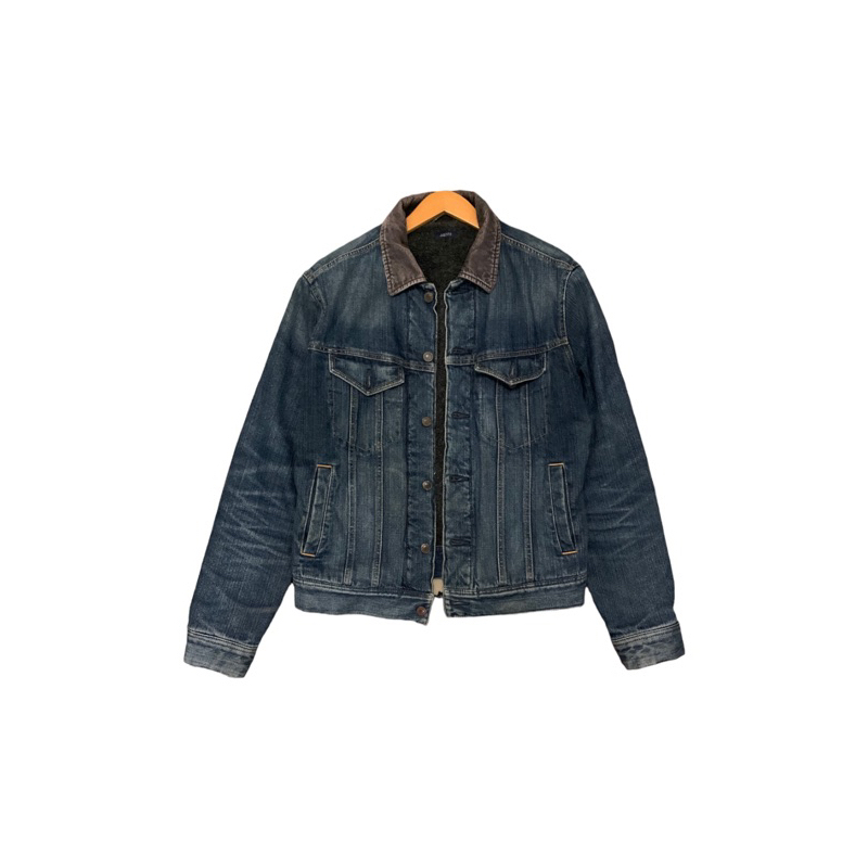 Uniqlo Trucker Denim Sherpa