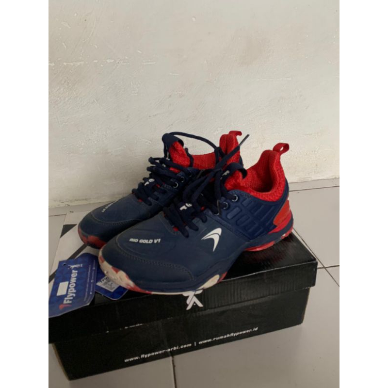 Sepatu badminton/flypower Rio Gold V1