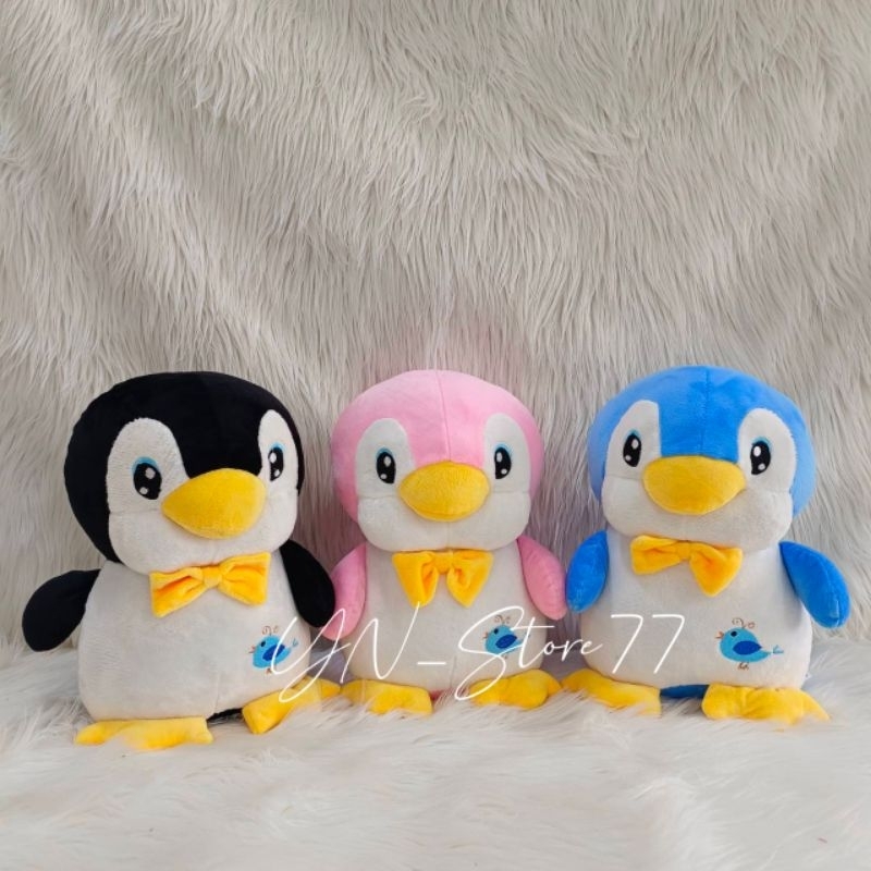 New Guling dan Boneka Pinguin Jumbo Besar dan Medium Sedang Miniso Penguin Spandek Soft Lembut