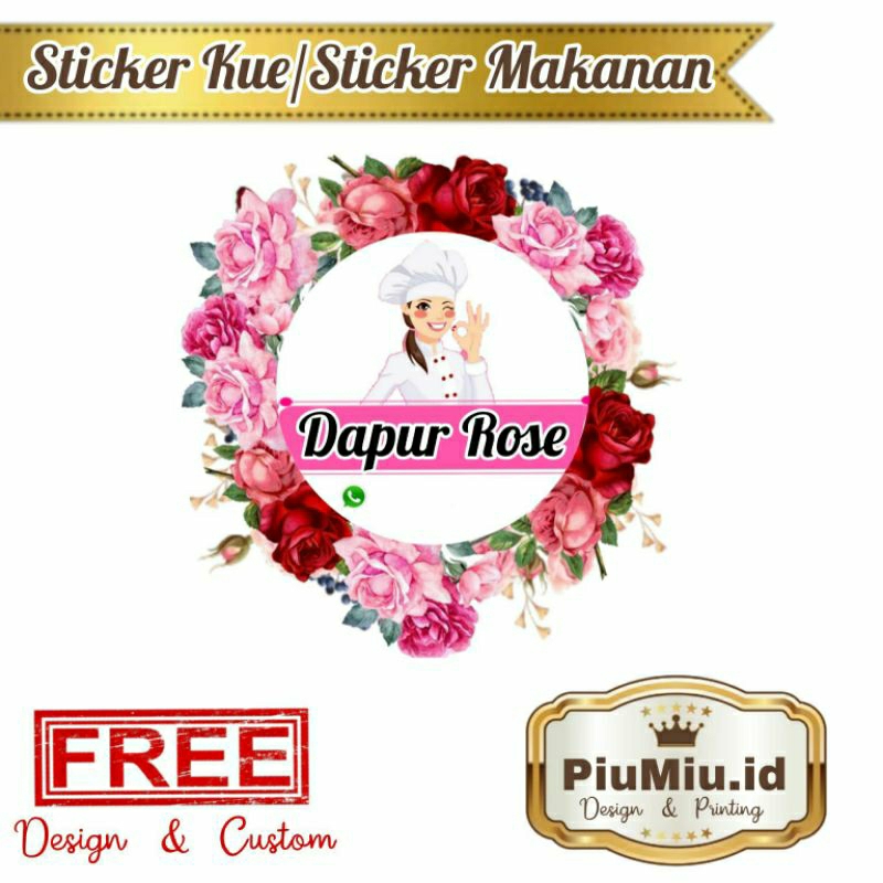 STICKER KUE/STICKER CAKE/STICKER COOKIES