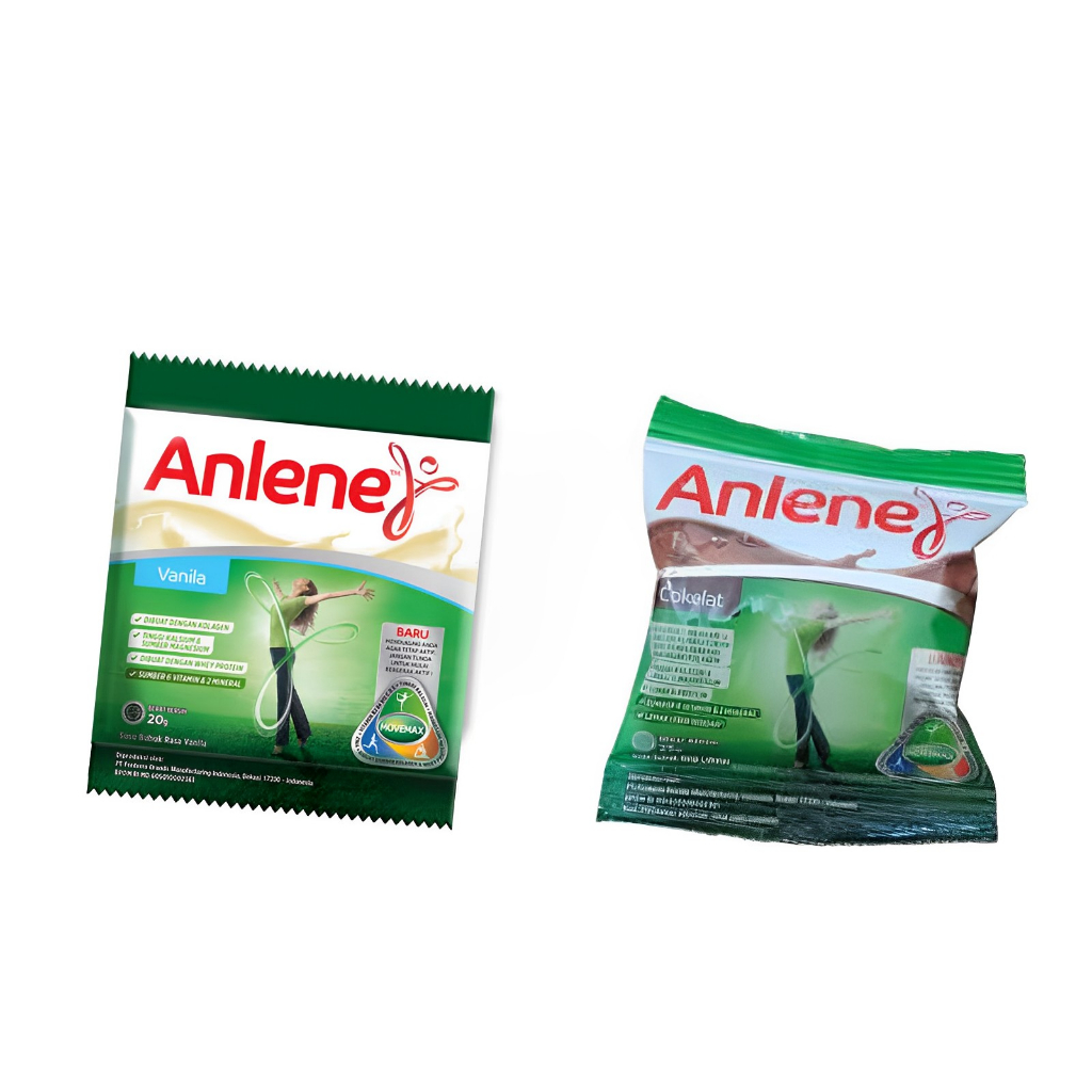 

ANLENE SUSU BUBUK SACHET RASA CHOCOLATE DAN VANILA 25 GR 1 RENCENG