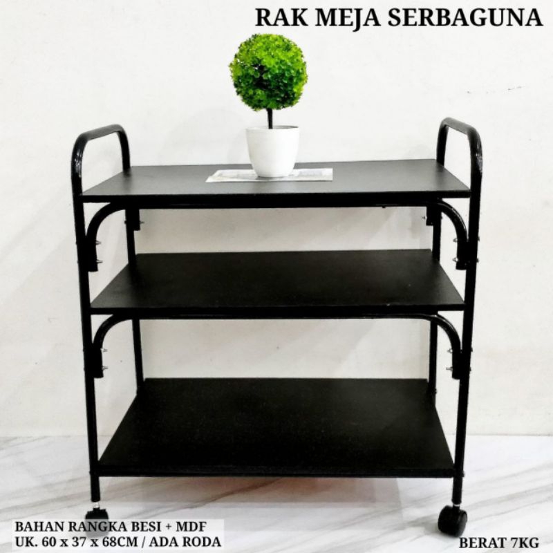 Rak tv besi cakra 3 susun rak meja serbaguna