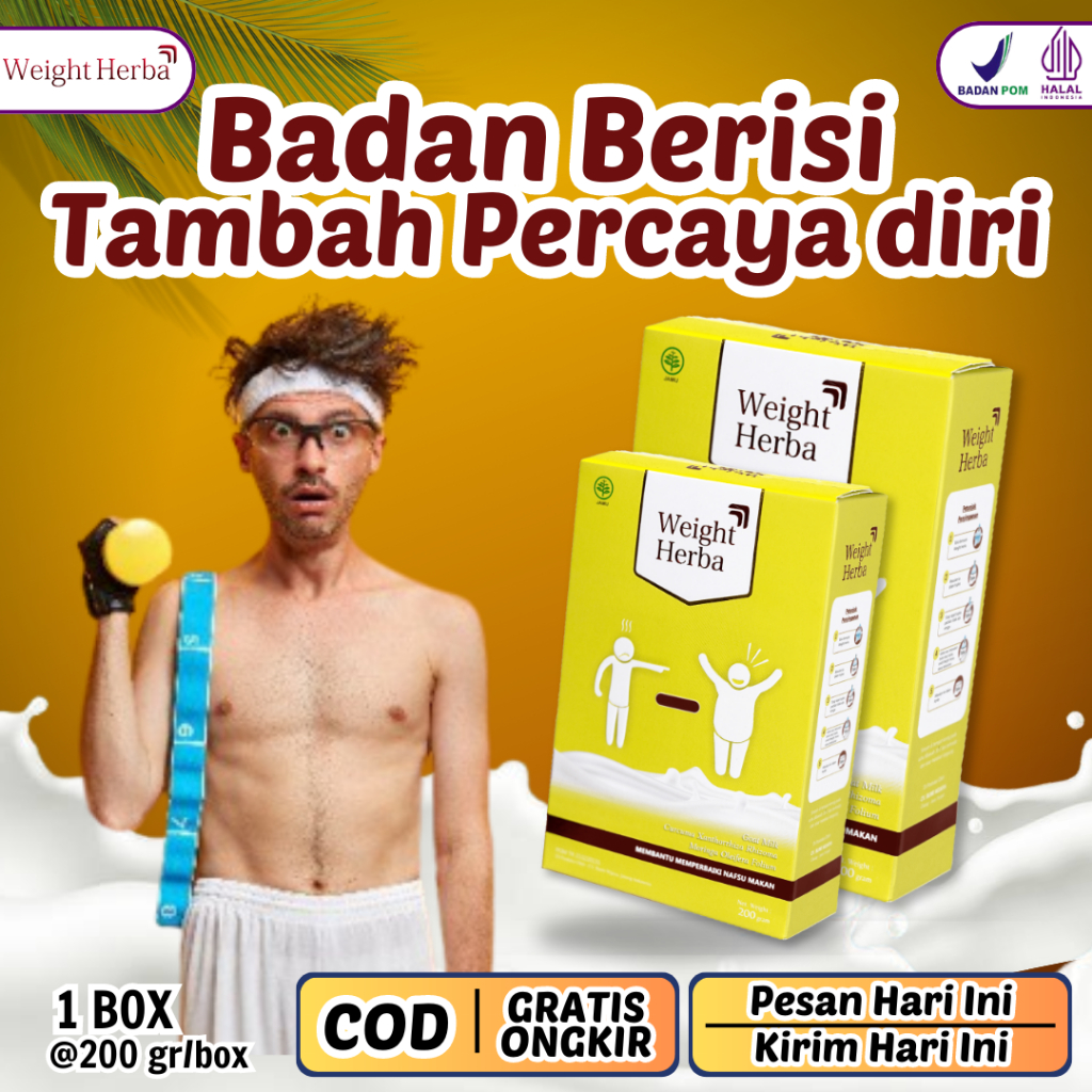 

WEIGHT HERBA Susu Penggemuk Dan Penambah Berat Badan Membantu Tingkatkan Nafsu Makan Dan Kalori Kualitas WEIGHT HERBA