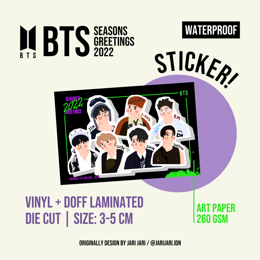 

JARI JARI BTS Sticker Pack / Stiker Die Cut