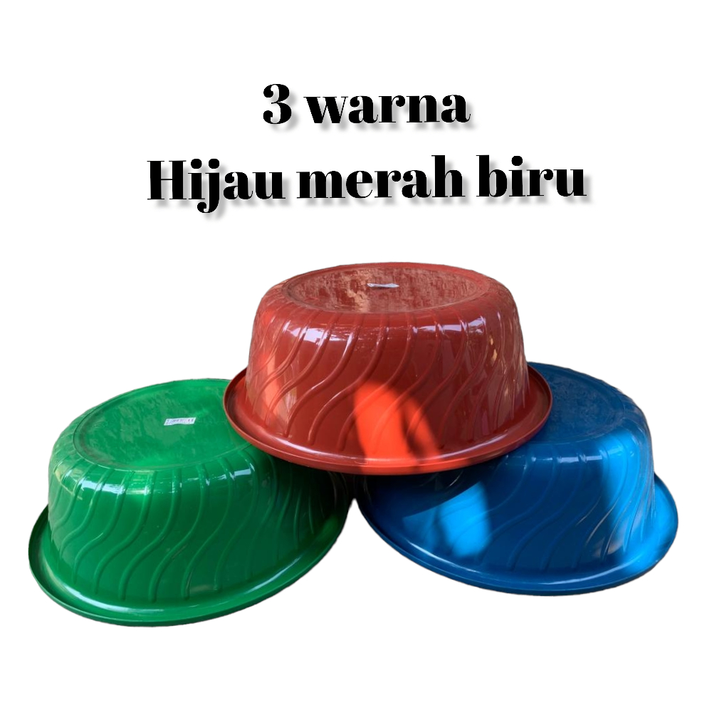 Baskom Plastik Warna Ulir / Baskom Sunlife zebra basin 37,5 Cm bahan tebal / baskom tebal