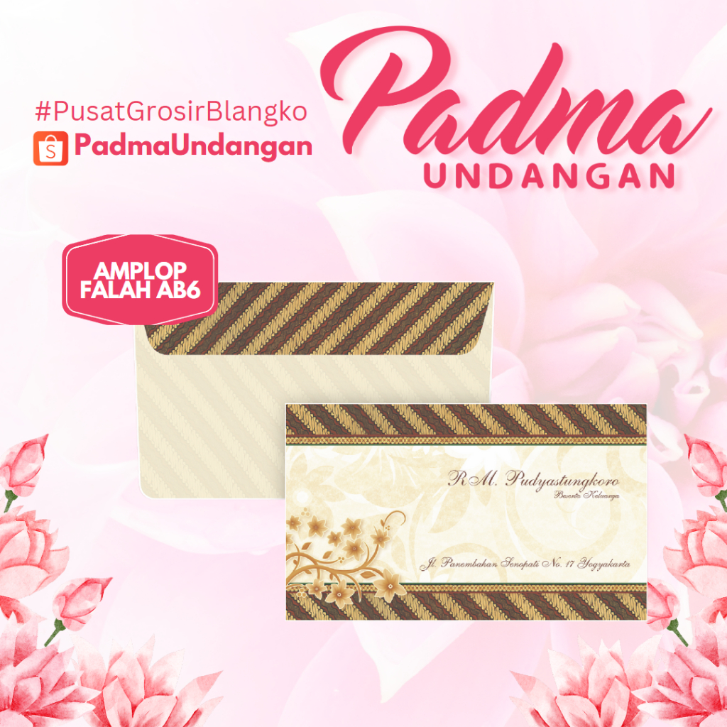 

Amplop Falah AB-6 | PadmaUndangan