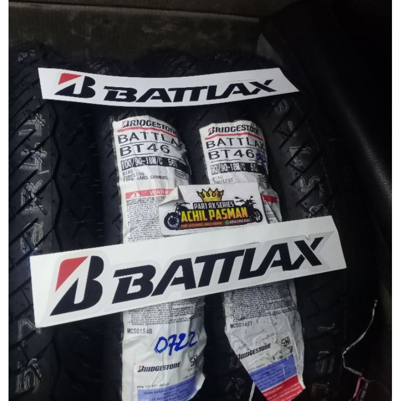 Ban Battlax BT46 F Ring 18 ukuran 100/80 100/90 produksi 2022