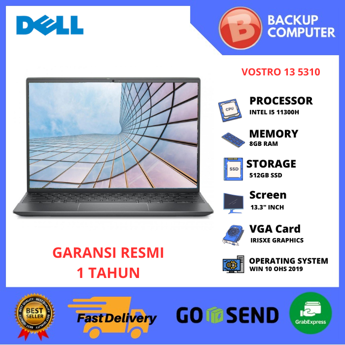 LAPTOP DELL VOSTRO 13 5310 I5-11300H 8GB 512GB SSD