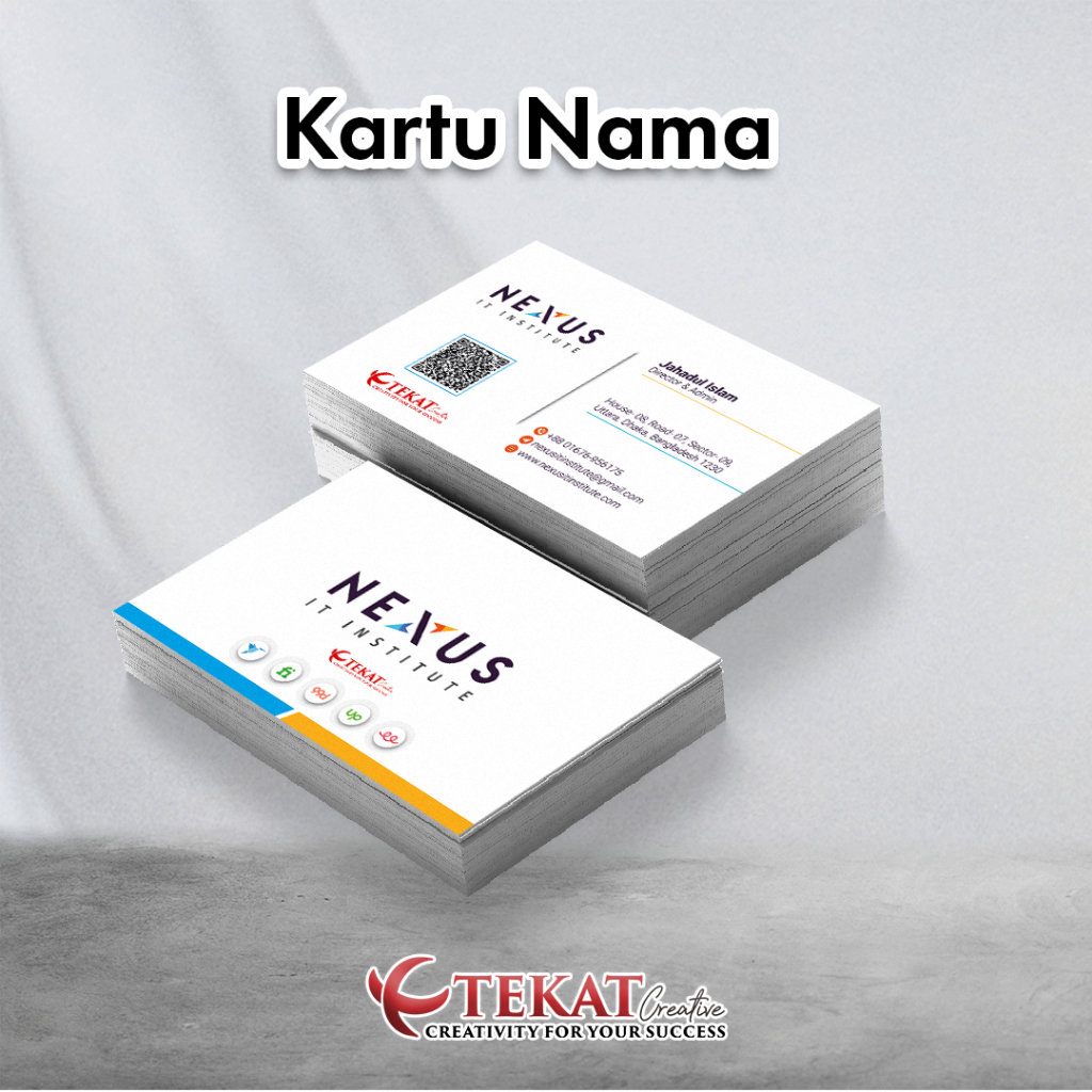 

Cetak Kartu nama - Media Promosi - kartu nama bahan Art paper 260 gsm