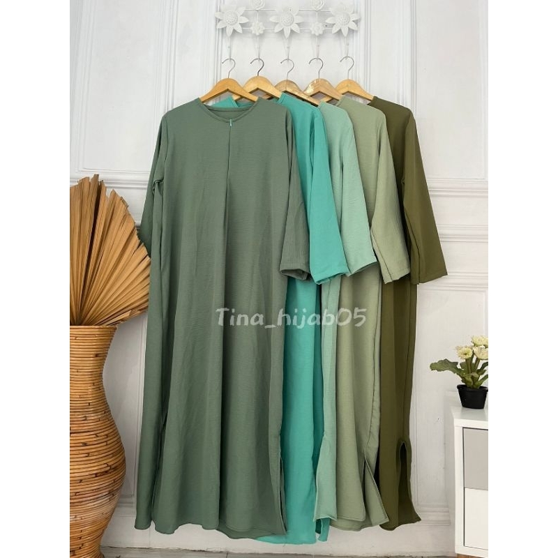 [BEST SELLER] Daily Polos Long Busui | Gamis Simple Abaya-1