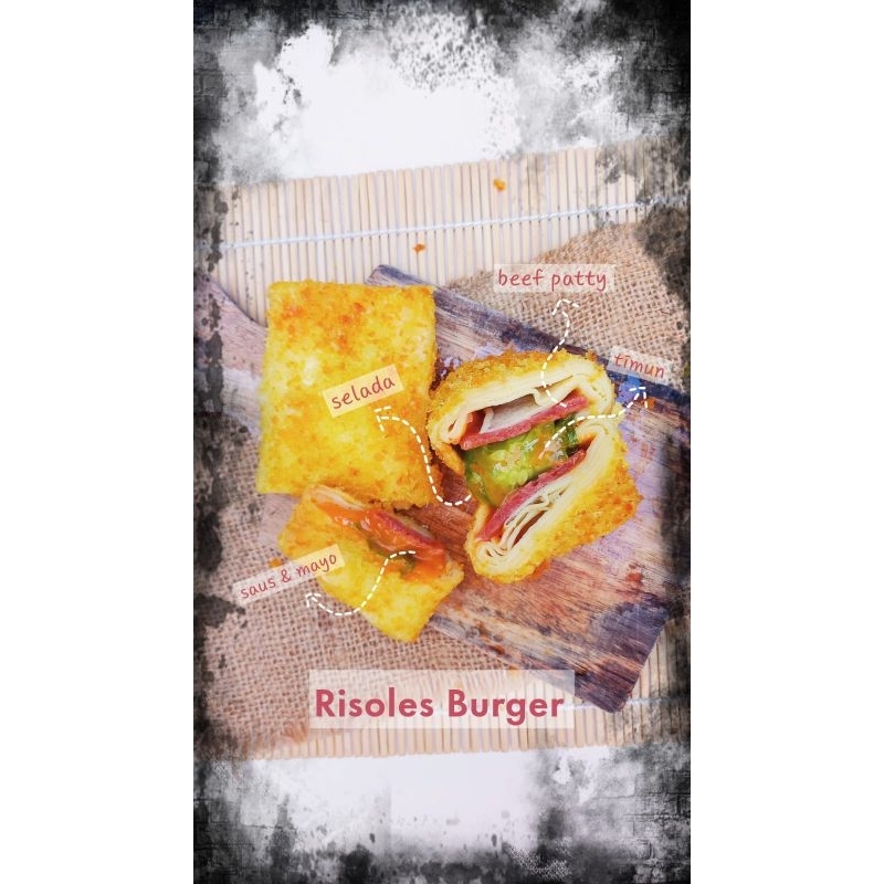 

Risoles Burger - Isian Burger Berbalut Kulit Risol