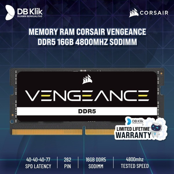 Memory Ram Corsair Vengeance Ddr5 16GB 4800mhz Sodimm - Ddr5 16GB