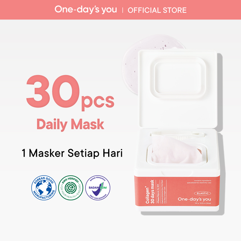 ONE DAY'S YOU Collagen 30 Days Maskpack Harian Perawatan Collagen Pelembab Pengencang Kulit Korea (3