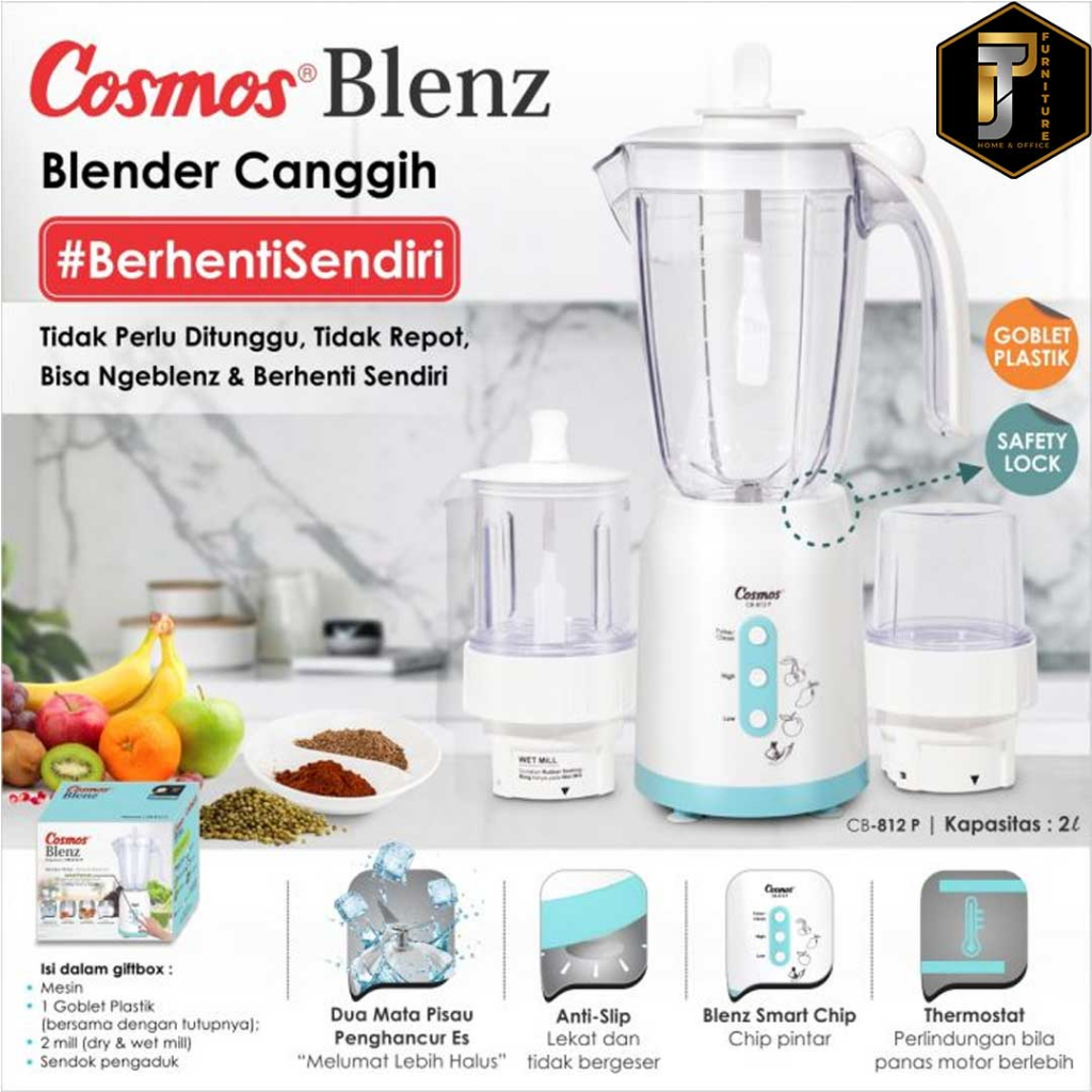 Blender Otomatis 3in1  - Cosmos Blendz CB 812 P Murah Pontianak