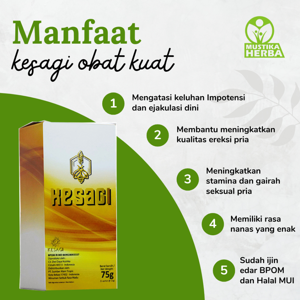 KESAGI 100% Asli Original Madu Obat Kuat Pria Tahan Lama Atasi Ejakulasi Dini Herbal Stamina Pria