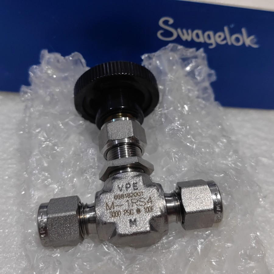 Needle Valve 1/4" OD 5000PSI ALLOY 400 MONEL REG STEM Swagelok M-1RS4