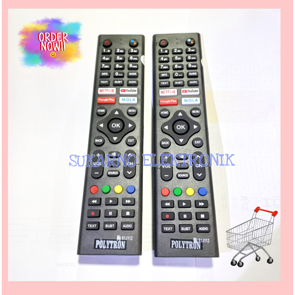 REMOTE TV GRADE POLYTRON ANDROID SMART TV LED/LCD