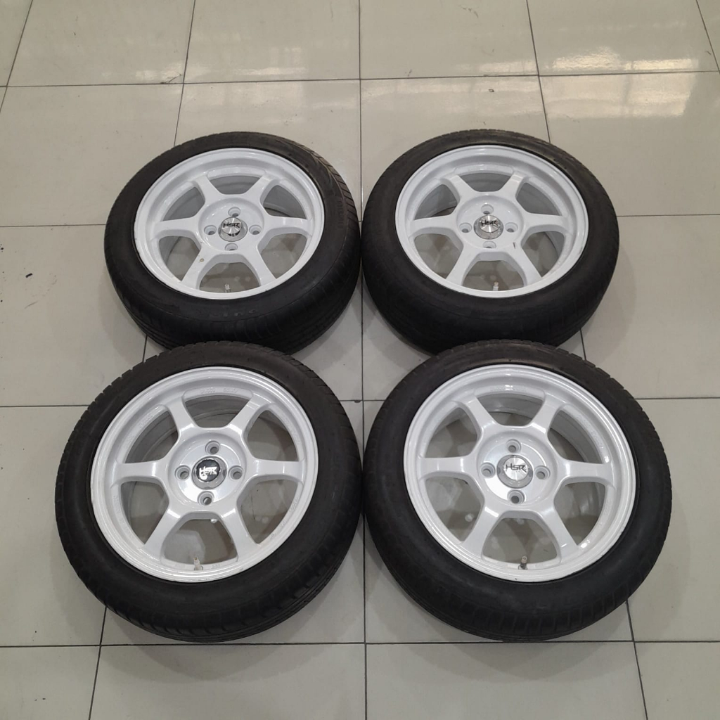 Velg Racing Bekas Mobil Murah HSR YUZAWA Ring 15 + Ban 195 50 R15 NIK 2021