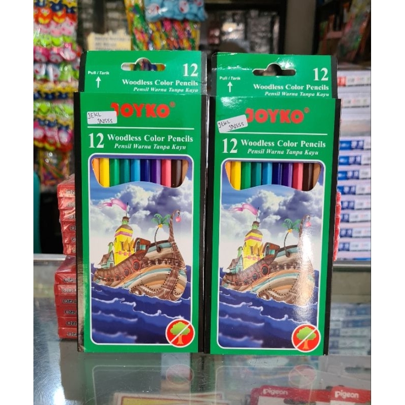 

Pensil Warna / Pulas Joyko Woodless 12 Panjang