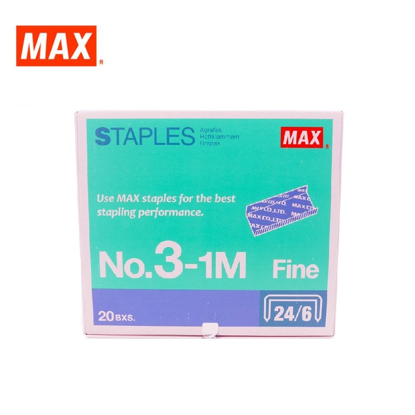 

ISI STAPLES MAX NO.3 (PACK) ISI 20 BOX KECIL
