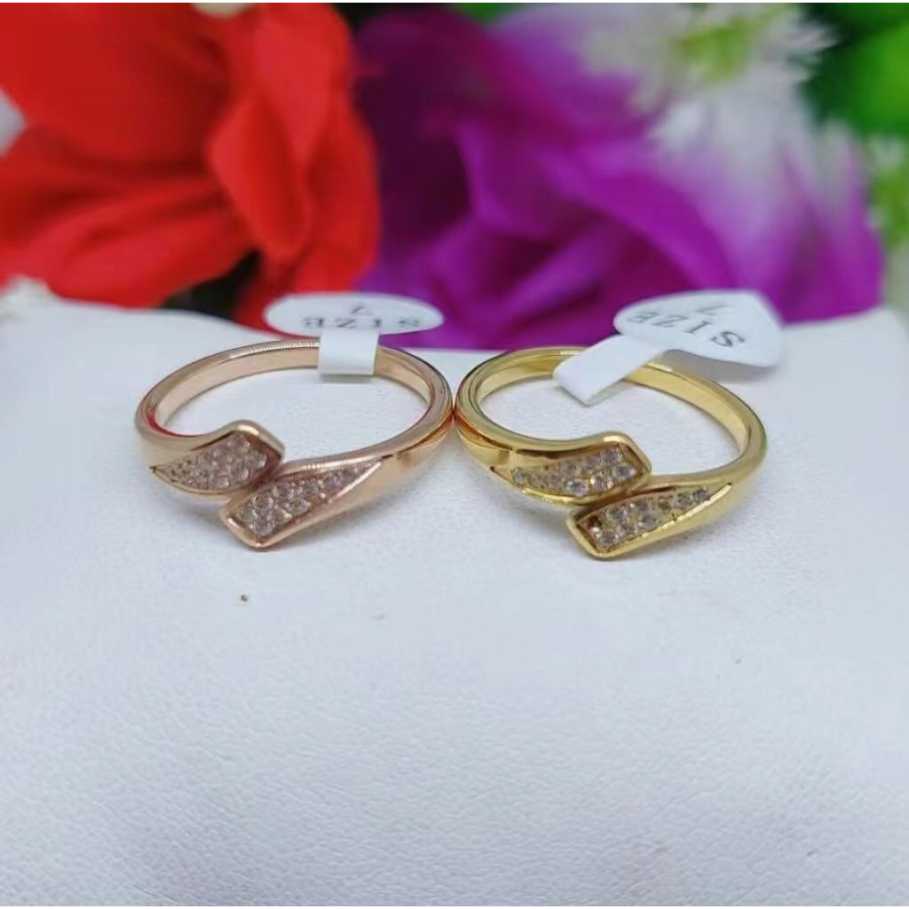 Cincin Titanium Permata Fashion Wanita R069