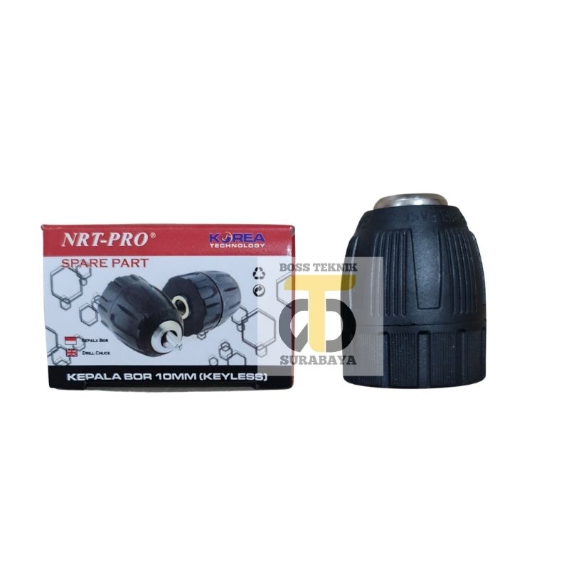 Kepala bor 10mm 3/8" keyless drill chuck tanpa kunci NRT pro mata bor