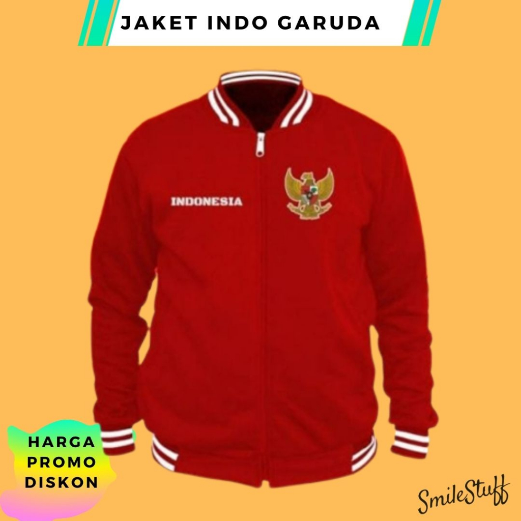 (Promo Diskon) JAKET GARUDA -  JAKET INDO GARUDA - Jaket Indonesia Garuda / Jaket Kemerdekaan