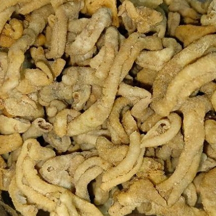 

Kripik Usus ORI isi ±500gram - Cemilan Asin Leora Bites