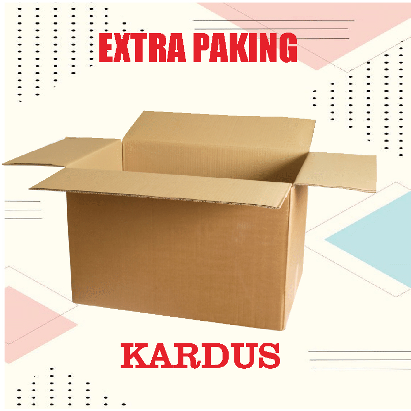 

EXTRA PAKING KARDUS (TAMBAHAN UNTUK KEAMANAN PACKING PAKET ANDA)