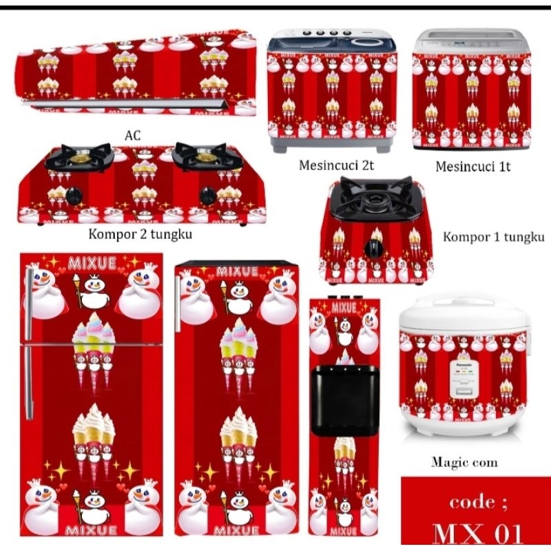 stiker variasi motif ice cream