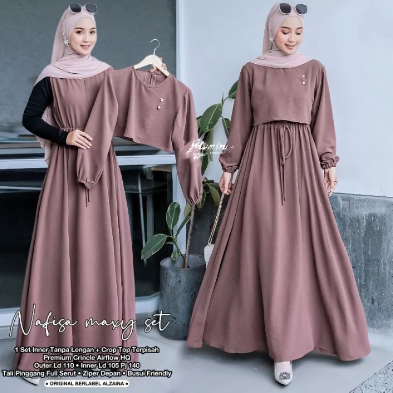 2026 Cewek Dewasa Gsmia Mewah Busui Gamis Wanita Syar'I Dress Gamia Elegan Maxi 2026 Cewek Dewasa Gs