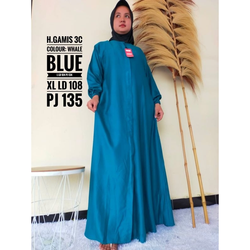 Gamis 3C full kancing/gamis 3c original