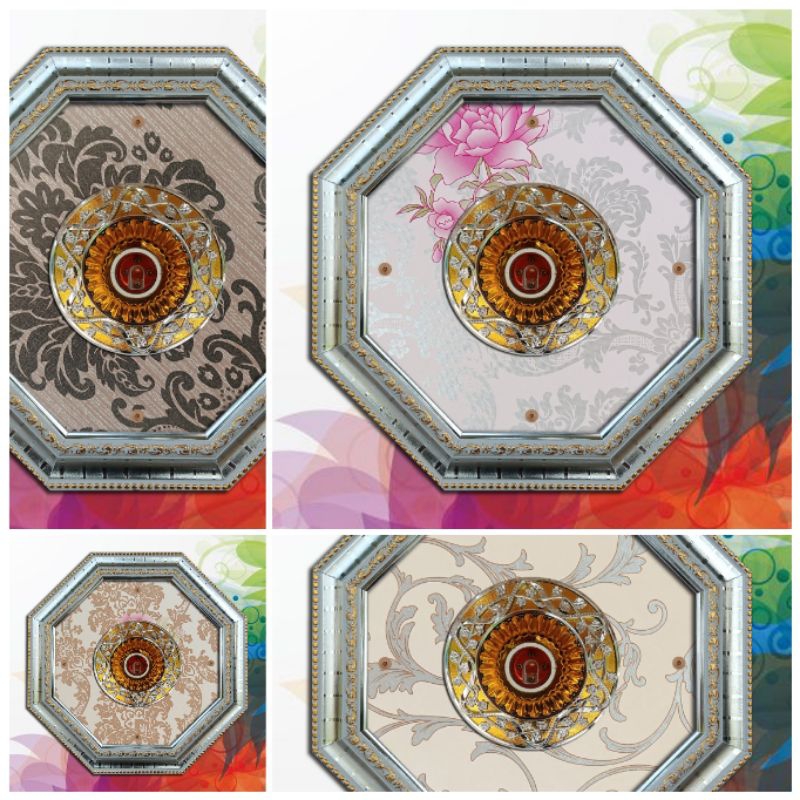 ORNAMEN PLAFON PVC 30 X 30 CM PENTAGON