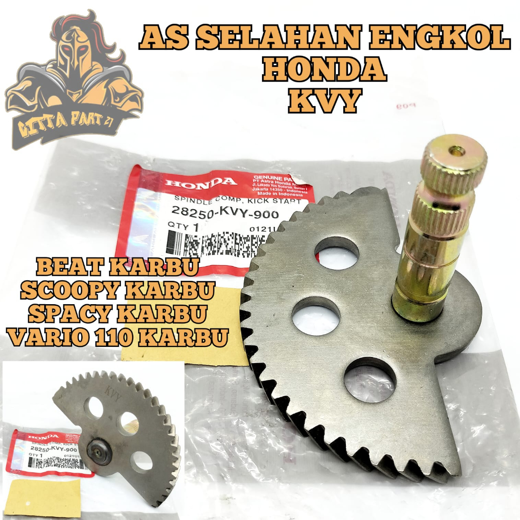 AS GIGI SELAH KAMPAK SELAHAN ENGKOL ASLI HONDA KVB/KVY KUALITAS ASLI ORIGINAL HONDA AHM PRESISI KUNI
