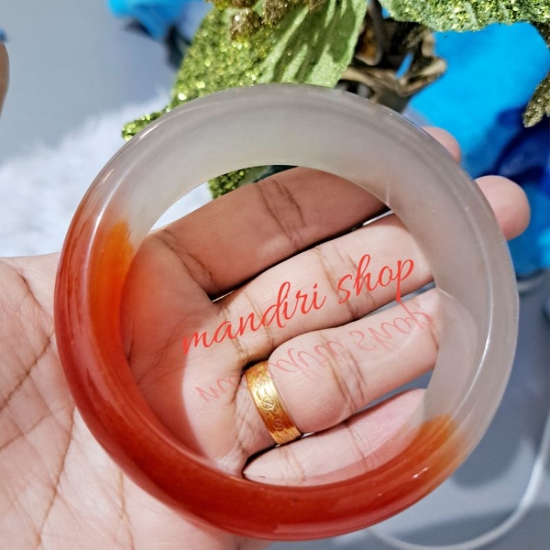 Gelang batu akik ring giok burma