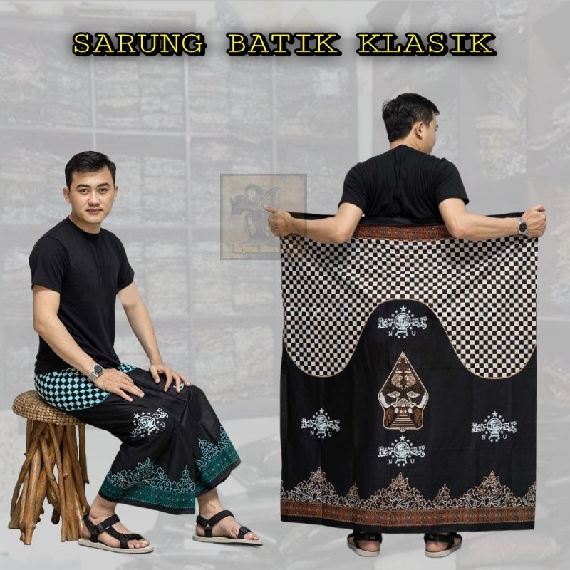 Sarung Batik Gunungan Wayang Dewasa Pria Wanita Kain Katun