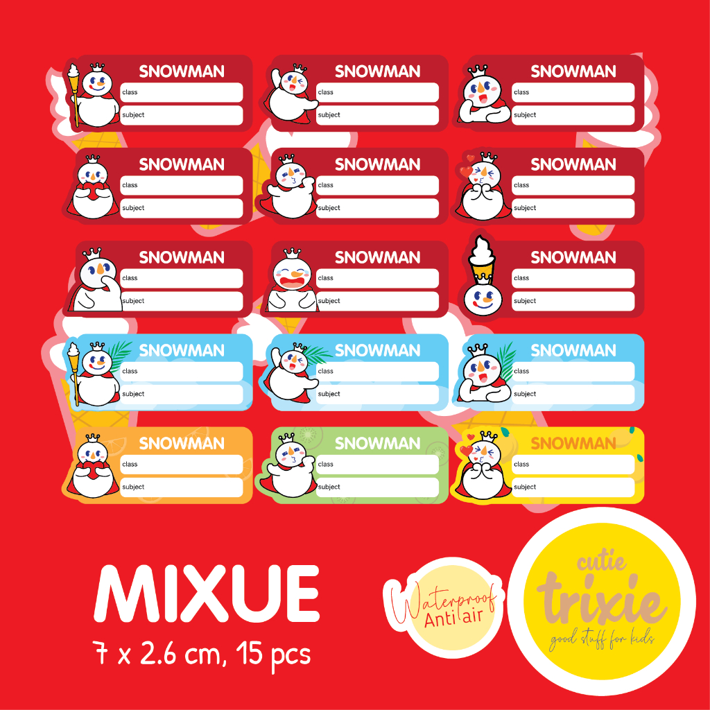 

STICKER LABEL BUKU MATA PELAJARAN / MAPEL ANAK MIXUE