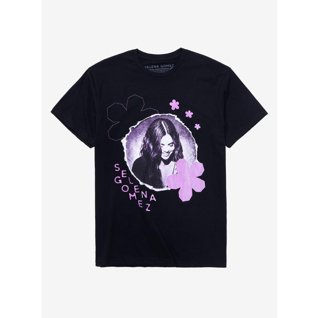 BAJU KAOS Selena Gomez Merch Flowers