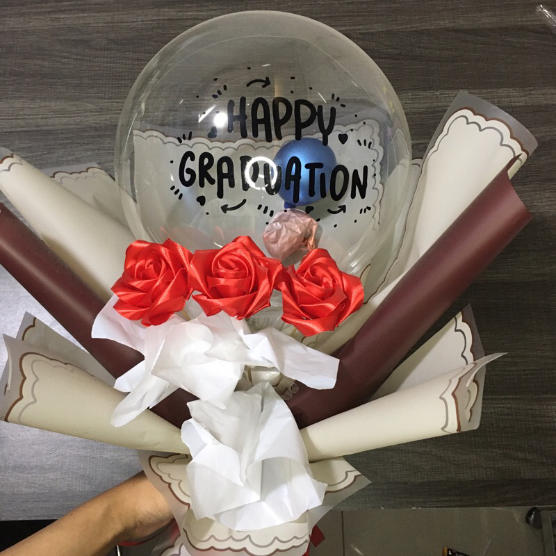 Buket Balon Happy Graduation Murah, Bouquet , Bucket