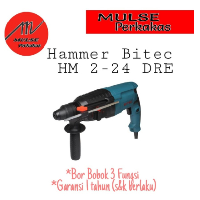 Mesin Bor Beton 3Fungsi / Rotary Hammer Bitec HM 2-24 DRE