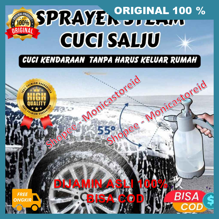 Sprayer Steam Cuci Salju Alat Semprot Cuci Motor Mobil Salju Snow Wash Cuci Kendaraan Tanpa Harus Ke