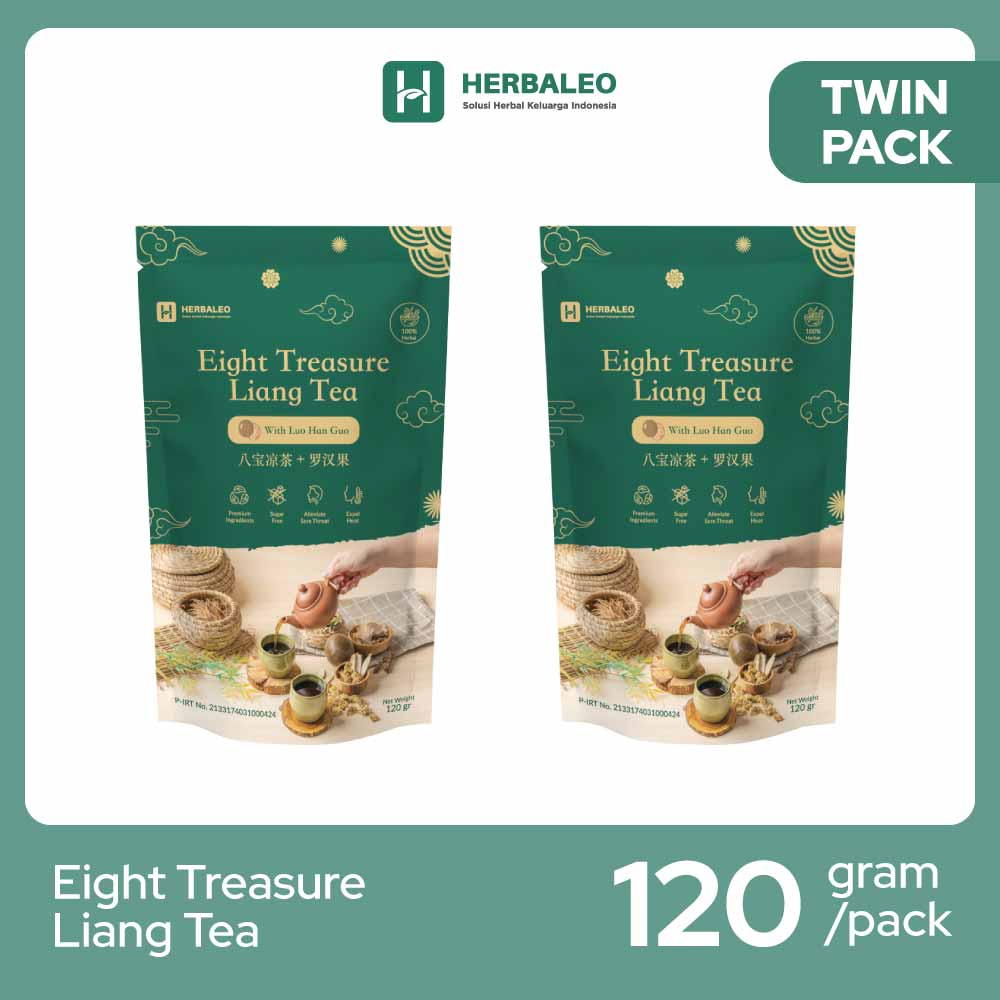 

Herbaleo - 2 Bungkus Liang Tea with Luo Han Guo Minuman untuk Panas Dalam