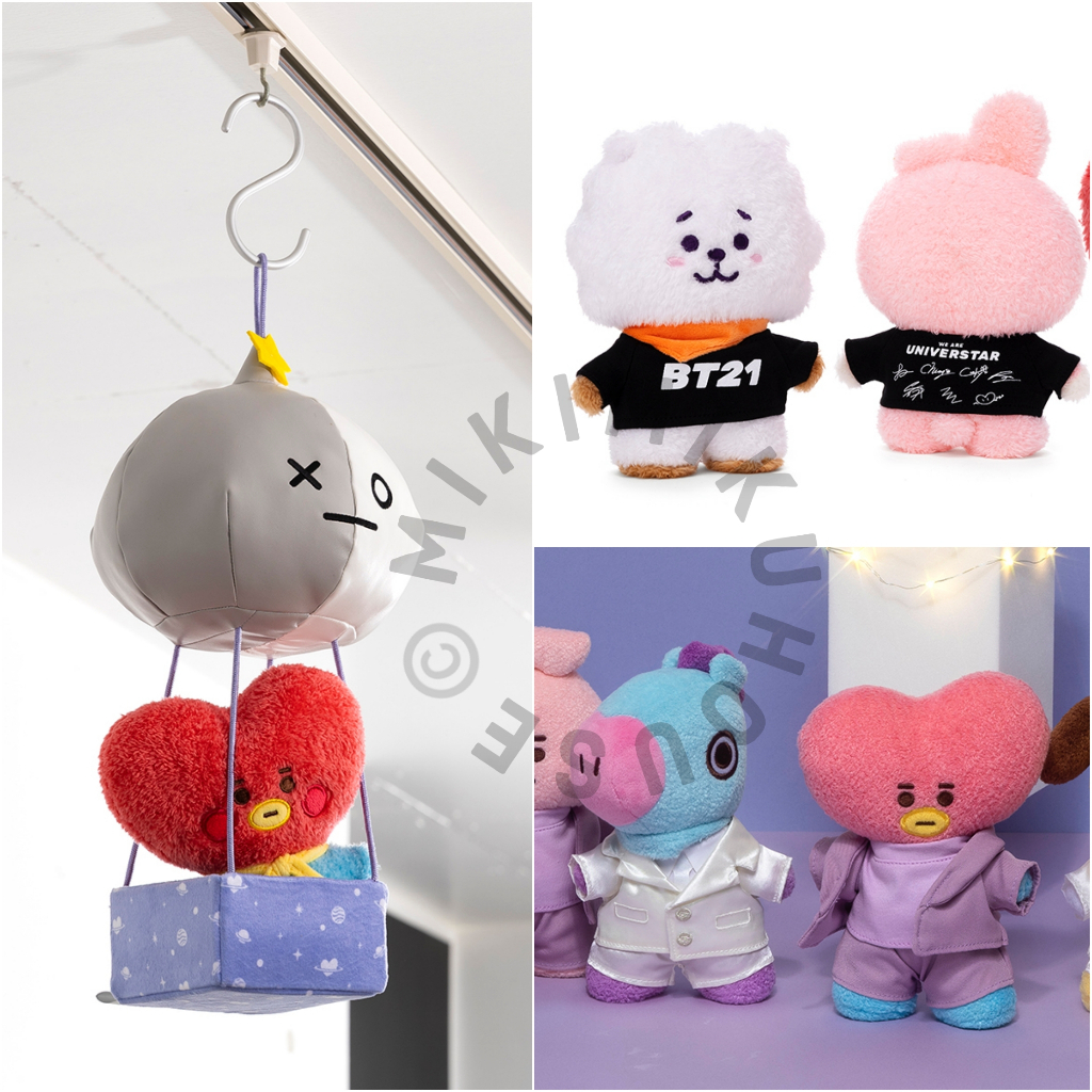 JAPAN JEPANG BT21 COSTUME BALLOON & SUIT POSING TATTON DOLL BONEKA BAJU OFFICIAL ORI LINE FRIENDS ST