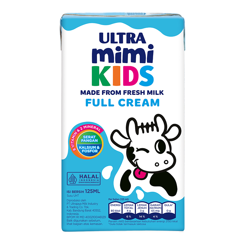 

ULTRA Mimi Kids Susu UHT Full Cream 125 ml