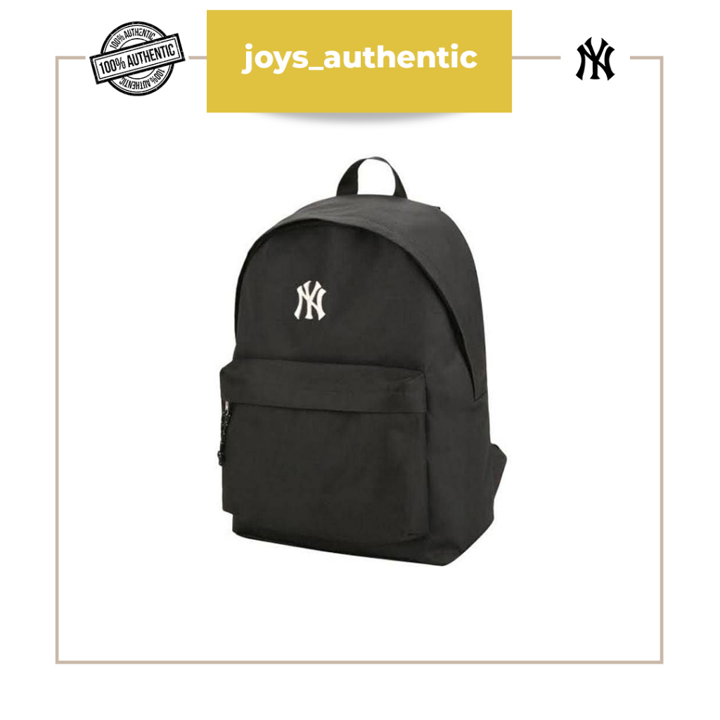 Ransel pria MLB Basic Backpack Hitam Black man backpack authentic original